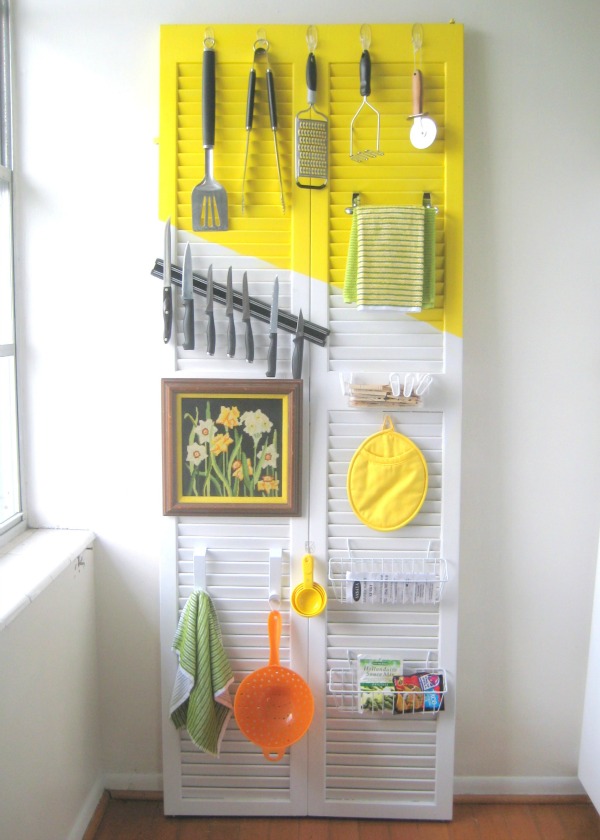 how to organize a kitchen with doors