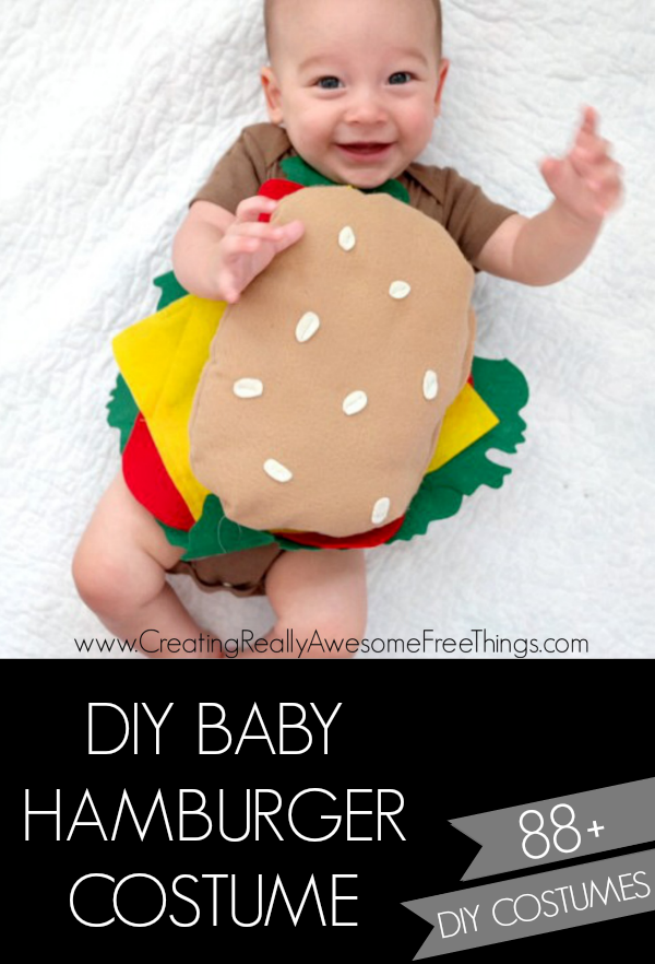 DIY Baby Hamburger costume