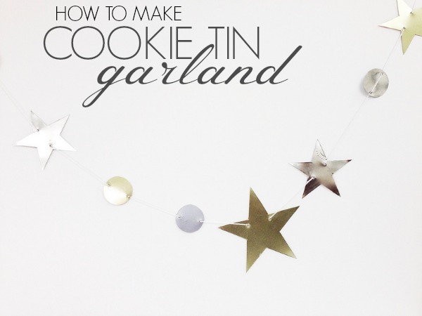 How to make cookie tin garland